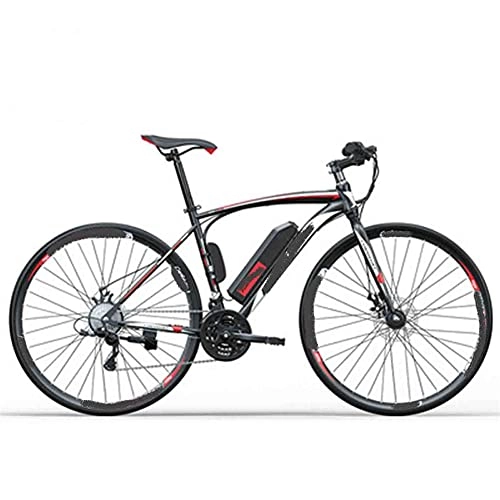 Electric Bike : WXXMZY Electric Bicycle 250W 27 Inch Electric Bicycle, Adult Electric Mountain Bike, With Removable 8 / 14ah Battery, Professional 27-speed Gear (Color : Black and white)