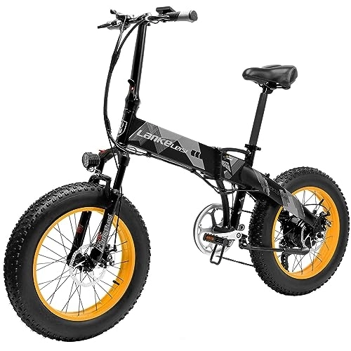 Electric Bike : X2000 Plus Folding Electric Bike 20 Inch Mountain Bike With 10.4AH (grey)