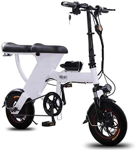 Electric Bike : XBSLJ Electric Bikes, Folding Bikes Folding Bike with 48V 25Ah Removable Lithium Battery Unisex Hybrid for Commuter City Adults and Teens-Black
