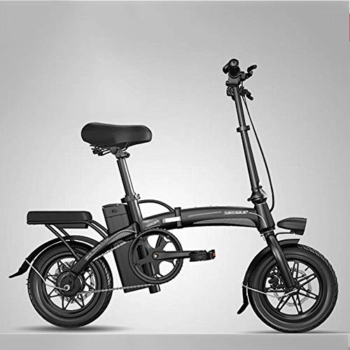Electric Bike : XBSLJ Electric Bikes, Folding Bikes Folding Ebike LCD Speed Display Portable and Easy to Store Lithium-Ion Max Speed 35 Km / H 150Km for Adult-Black