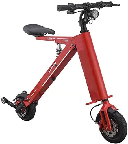 Electric Bike : XBSLJ Electric Bikes, Folding Bikes Folding Ebike3 Riding Modes with 36V 50Ah Lithium Battery (Up to 20 Km / H) for Adults and Teens-Red