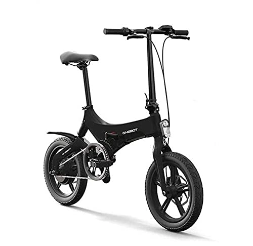 Electric Bike : XBSXP Folding Electric bicycle E-bikes Lightweight 250W 36V with 14inch Tire & LCD Screen With mudguard