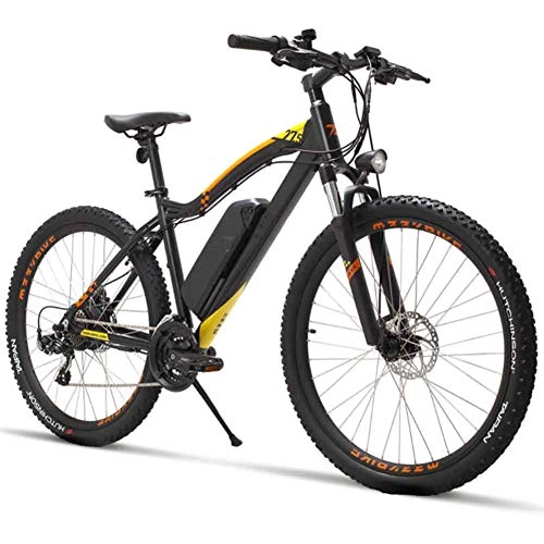 Electric Bike : xfy-01 27.5 Inch Electric Bike 400W 48V - Electric City Bike for Adult with Lithium Battery Shimano 21 Speed - Black