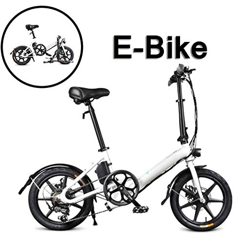 Electric Bike : xfy-01 Electric Bike Folding for Adult, 14 Inch Tire Electric Bicycle - Up to 25 Km / H (D3 - Black) - Outdoor Sports / Leisure