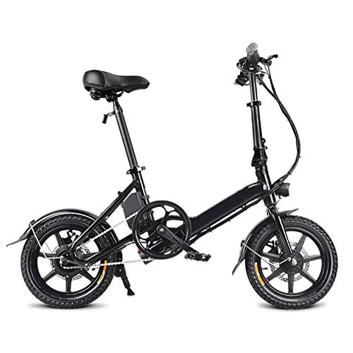 Electric Bike : xfy-01 Folding Electric Bike, Electric Bicyle, D3 E-Bike with Disc Brake and LED Headlamp, White