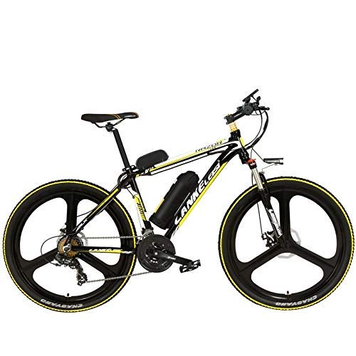 Electric Bike : XHCP bicycle Mountain bike MX3.8 26 Inch Mountain Bike, 21 Speed 48V Electric Bike, Lockable Suspension Fork, Power Assist Bicycle with LCD Display