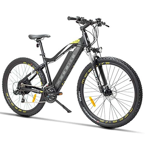 Electric Bike : xianhongdaye 27.5 inch electric mountain bike hidden lithium battery bicycle adult travel 5 speed resistance variable speed electric bicycle 400w-48V400W