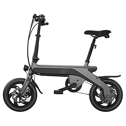 Electric Bike : Xiaokang High-Value 12-Inch Electric Bicycle Bicycle Folding Small Electric Bicycle Suitable for Girls, A