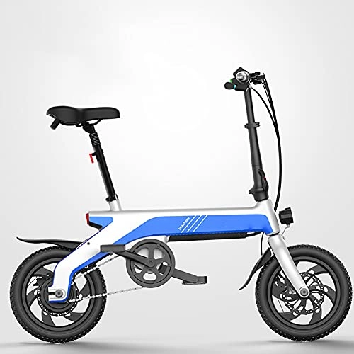 Electric Bike : Xiaokang High-Value 12-Inch Electric Bicycle Bicycle Folding Small Electric Bicycle Suitable for Girls, C
