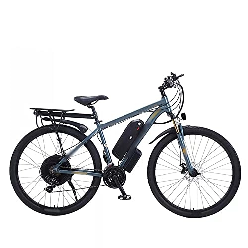 Electric Bike : XILANPU Electric Bicycle, 29-Inch Aluminum Alloy Adult Power-Assisted Lithium Battery Bicycle 48V1000W Mountain Bike Long Battery Life, Gray