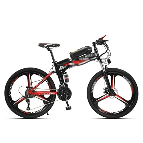 Electric Bike : XINDONG Electric Mountain Bike 26 Inch 21 Speed 36V Adult Electric Bike, 250W High Speed Brushless Motor 25KM / 30KM (Color : A)
