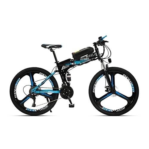 Electric Bike : XINDONG Electric Mountain Bike 26 Inch 21 Speed 36V Adult Electric Bike, 250W High Speed Brushless Motor 25KM / 30KM (Color : B)