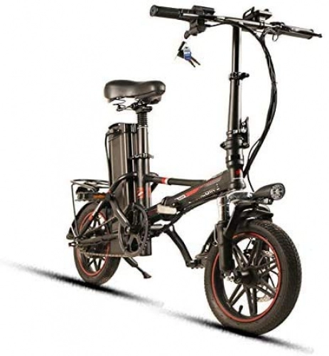 Electric Bike : XINTONGLO Aluminum foldable electric bicycle folding bike 48V8AH 14"* 1.95" LCD display bicycle tires
