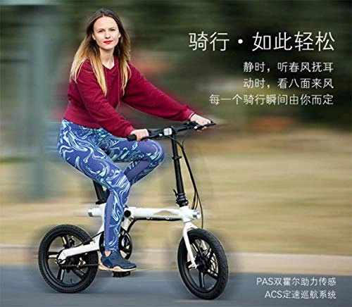 Electric Bike : XINTONGLO Folding Bicycle Electric Power Mini Smart Lithium Battery Cycling Adult Generation Driving
