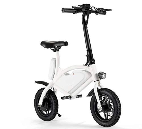 Electric Bike : XJYA Electric Bike, Folding 12 inch 36V E-bike, City Bicycle Max Speed 25 km / h 250W Electric Bike Urban, White