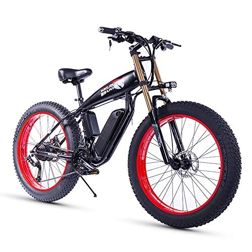 Electric Bike : XXCY 26 Inch Fat Tire 1000w 15ah Snow Electric Bicycle Beach Ebike Shimano 21 Speed Hydraulic Disc Brake