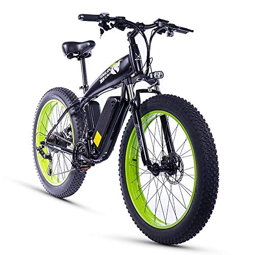 Electric Bike : XXCY 26 Inch Fat Tire 1000w15ah Snow Electric Bicycle Beach Ebike Shimano 21 Speed Hydraulic Disc Brake
