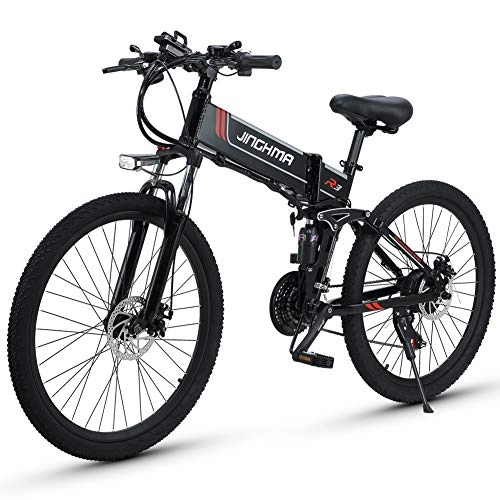 Electric Bike : XXCY R3 Folding Electric Bicycle 500w 48v 10.4ah 26"LCD display for e-Bike with speed Step 5 Levels (black)