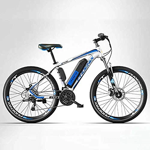 Electric Bike : XXCZB Electric Bike 26 Mountain Bike for Adult All Terrain 27-speed Bicycles 50KM Pure Battery Mileage Detachable Lithium Ion Battery Smart Mountain Ebike-40KM / 90KM_Electric / hybrid
