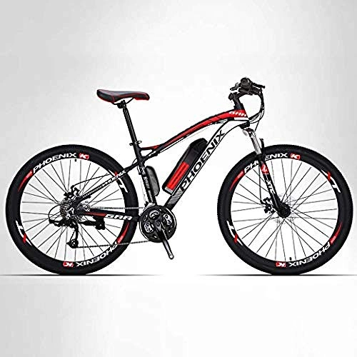 Electric Bike : XXCZB Electric Bike 26 Mountain Bike for Adult All Terrain 27-speed Bicycles 50KM Pure Battery Mileage Detachable Lithium Ion Battery Smart Mountain Ebike-50KM / 120KM_Electric / hybrid