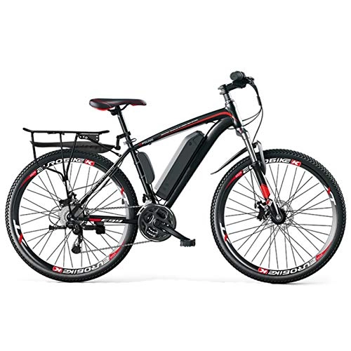 Electric Bike : XXZ 26" Electric Mountain Bike for Adults, Variable speed finger dial 250W E-bike with 36V 10Ah Lithium-Ion Battery for Adults, Professional 27 Speed Transmission Gears