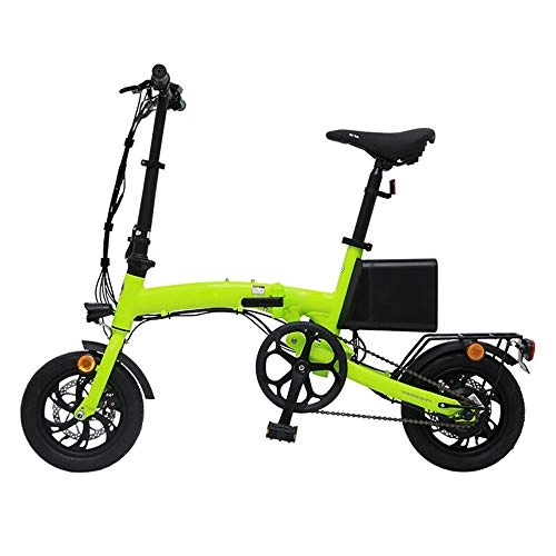 Electric Bike : Y.A Electric Car Small Mini Lithium Battery Folding Electric Car F1 Dongfeng Nickname Fruit Green 15.6A Battery Life 50~60KM
