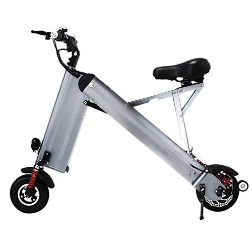 Electric Bike : Y.A Ultra-Light Two-Wheel Folding Electric Car Adult Battery Car Travel Mini Small Lithium Battery Electric Bicycle 36V
