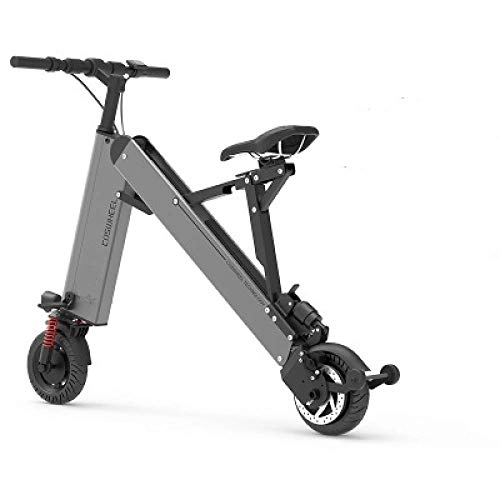Electric Bike : Y&D Portable Small Electric Adult Bike Folding Electric Bike Scooter Small Mini Electric Battery Bike Weight 16KG With 3 Gears Speed Limit 10-20-2X KM / H