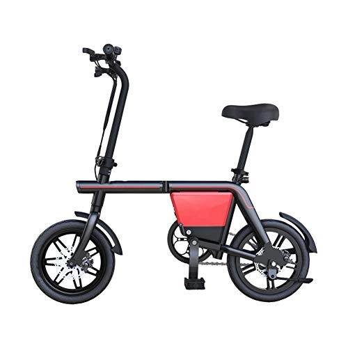 Electric Bike : Y&WY Electric Bike, Adult Bicycle Folding Body 3 Modes, Aluminium Frame And Disc Brakes Maximum Speed 20 KM / H Unisex Battery Car Removable Lithium Battery, Battery~10Ah
