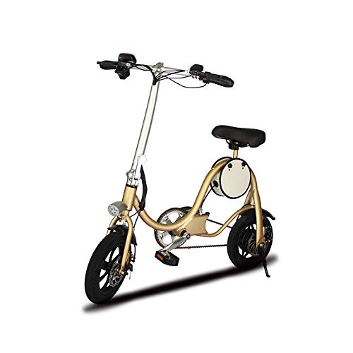 Electric Bike : YCHSG Electric bicycle 12 inch portable folding electric bicycle mini power electric bicycle lithium battery battery car