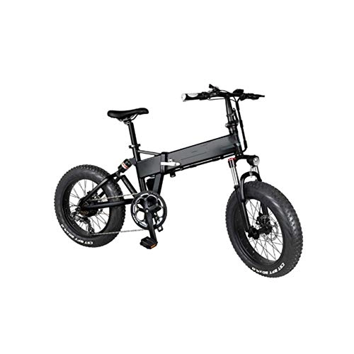 Electric Bike : Ylight Electric Foldable Bike 48V Li-Ion Battery 20" Fat Tire Aluminum Frame Electric Mountain Beach Snow Ebike Bicycle