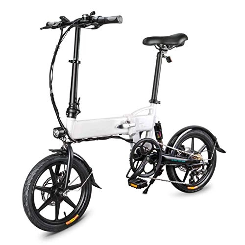 Electric Bike : Ylight Lightweight Folding Bike, Powerful Electric Bike Aluminum Alloy Folding Electric Bicycle E-Bike 36V 7.8Ah 250W 25Km / H (EU Shipping)