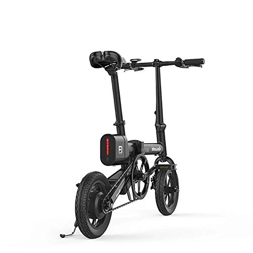 Electric Bike : YONGXINXUZE City Bike Bike Brushless Motor 12 Inch Black Foldable 25km / h 60KM Mileage Bike Mountain Bike