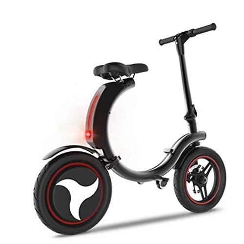 Electric Bike : YOUSR Folding Electric Bicycle Ultra Light Portable Electric Car Mini Lithium Battery, Fashion, Travel Driver, 36V 450W with Rear Engine Electric Bicycle