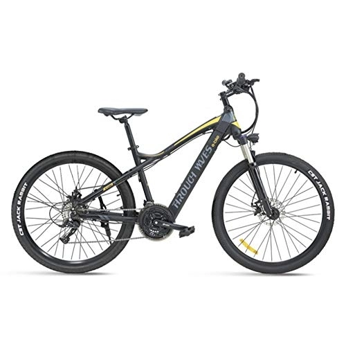 Electric Bike : YQ&TL Adult Moped Electric Mountain Bike, 27.5 inch 27 Speed Bicycle Full Suspension MTB Gears Dual Disc Brakes Mountain Bicycle, Outdoors Bike