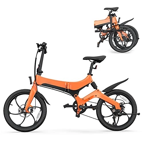Electric Bike : YQGOO 20'' Folding Electric Bike for Adults, with 7.5AH Removable Lithium-Ion Battery, Electric Road Bike with 36V 250W Motor And Smart Adjustable Speed