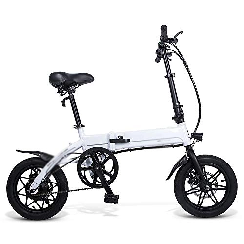 Electric Bike : YSYDE Folding Electric Bike Ebike, 14 Inch 250W Aluminum City Commuter Bicycles, 7.8AH Lithium Battery, Dual Disc Brakes, with Pedal for Adults and Teens