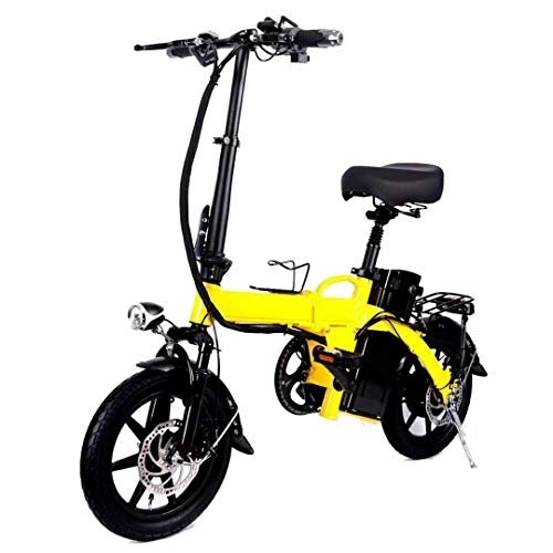 Electric Bike : ytrew 14" folding electric bicycle with adult 48V 12AH lithium battery 350w high speed motor