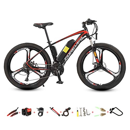 Electric Bike : YXYBABA 26'' Adults Electric Bicycle / Electric Mountain Bike 36V Removable Lithium Battery 250W Powerful Motor 27 Speed Premium Full Suspension, 8AH