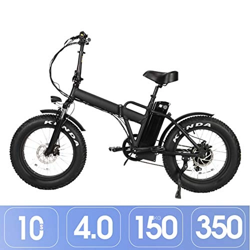 Electric Bike : YXYBABA Fat Tire Folding Electric Bike 500W 48V 11AH LCD Display 20 * 4.0" Fat Tire All Terrain Foldaway Sport Commuter Snow Bicycle Off Road Dirt Bike