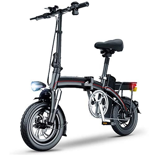 Electric Bike : YXZNB Folding Electric Bicycle, Electric Bicycle 3 Riding Modes 400W Motor 10Ah Lithium Battery 50KM / 12 Inch Tire