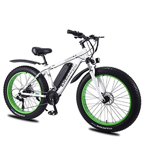 Electric Bike : YZ-YUAN 26 inch e-bike electric bike with 8 Ah lithium battery, mountain bike 27-speed snowmobile 350W motor electric bike 4.0 electric vehicle with lithium battery B