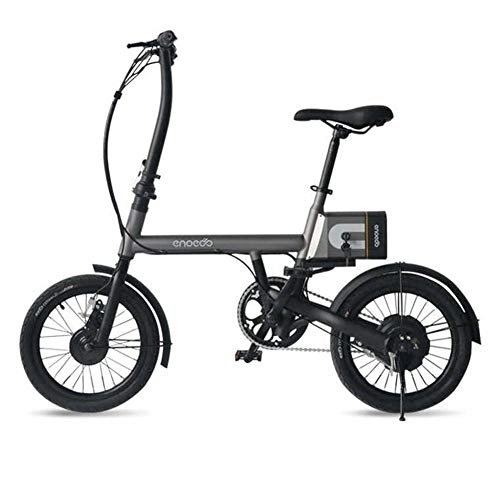 Electric Bike : ZBB Disc Folding Electric Bike Portable and Easy to Store in Caravan Motor Home Boat Short Charge Lithium-Ion Battery and Silent Motor with Front LED Light for Adult, Silver, 80KM