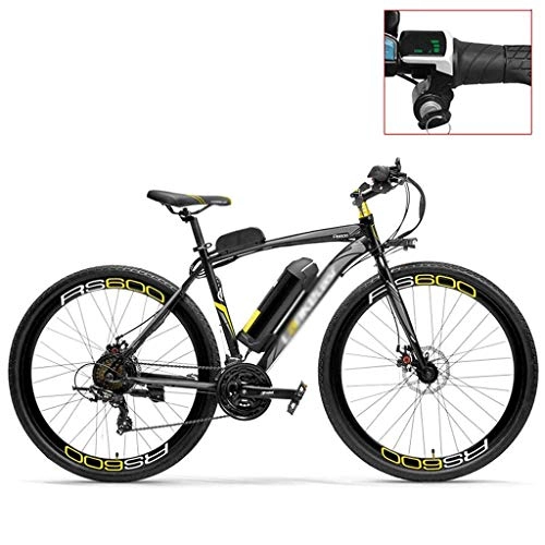 Electric Bike : ZDDOZXC RS600 700C Pedal Assist Electric Bike, 36V 20Ah Battery, 300W Motor, High Carbon Steel Airfoil-shaped Frame, Both Disc Brake, Endurance Up To 70km, 20-35km / h, Road Bicycle
