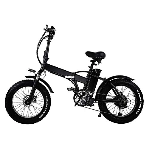 Electric Bike : ZDJ Bicycle, Electric Foldable 3 Modes Multiple Terrains Transportation Long Cruise Stable Damping for Adult White Collar Short Trip (48 V)