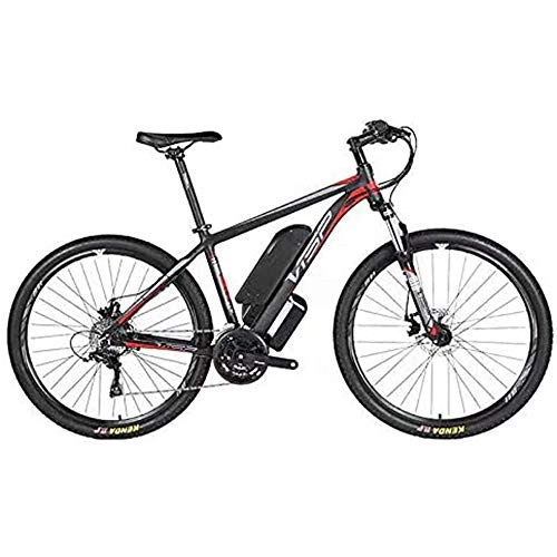 Electric Bike : ZFAME Electric mountain bike, 36V10AH lithium battery hybrid bicycle, (26-29 inches) bicycle snowmobile 24 speed gear mechanical line pull disc brake, 29 * 17in