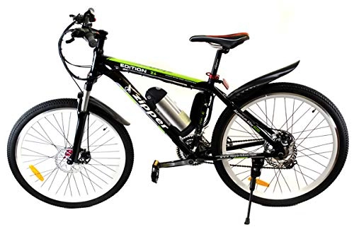 Electric Bike : Zipper Bikes Z6 21-Speed Ultimate Edition Electric Mountain Bike 26" - Black