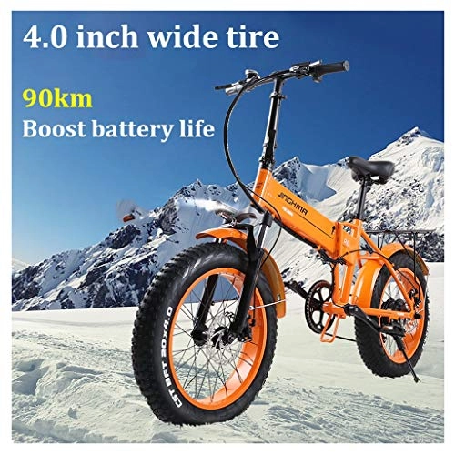 Electric Bike : ZJGZDCP Adult Electric Bikes Mens Mountain Fat Tire Bike Aluminum Alloy E-bikes Bicycles All Terrain 20" 48V 350W Lithium-Ion Battery Bicycle Ebike for Outdoor Cycling Travel Work Out