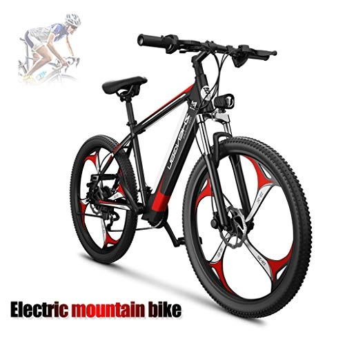 Electric Bike : ZJGZDCP Beach Snow Electric Bike Adults Electric Mountain Bike / Electric Commuting Bike With 48V 10Ah Battery 27 Speed Gears Urban City Commute E-Bike