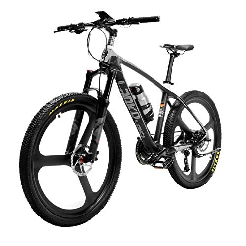 Electric Bike : ZJGZDCP Super-Light 18kg Carbon Fiber Electric Mountain Bike PAS Electric Bicycle With Shimano Altus Hydraulic Brake